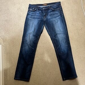 Vintage low-rise straight leg dark wash David Kahn jeans